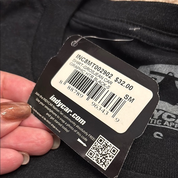 IndyCar Romain Grosjean #28 Black Graphic T-Shirt - Picture 4 of 5